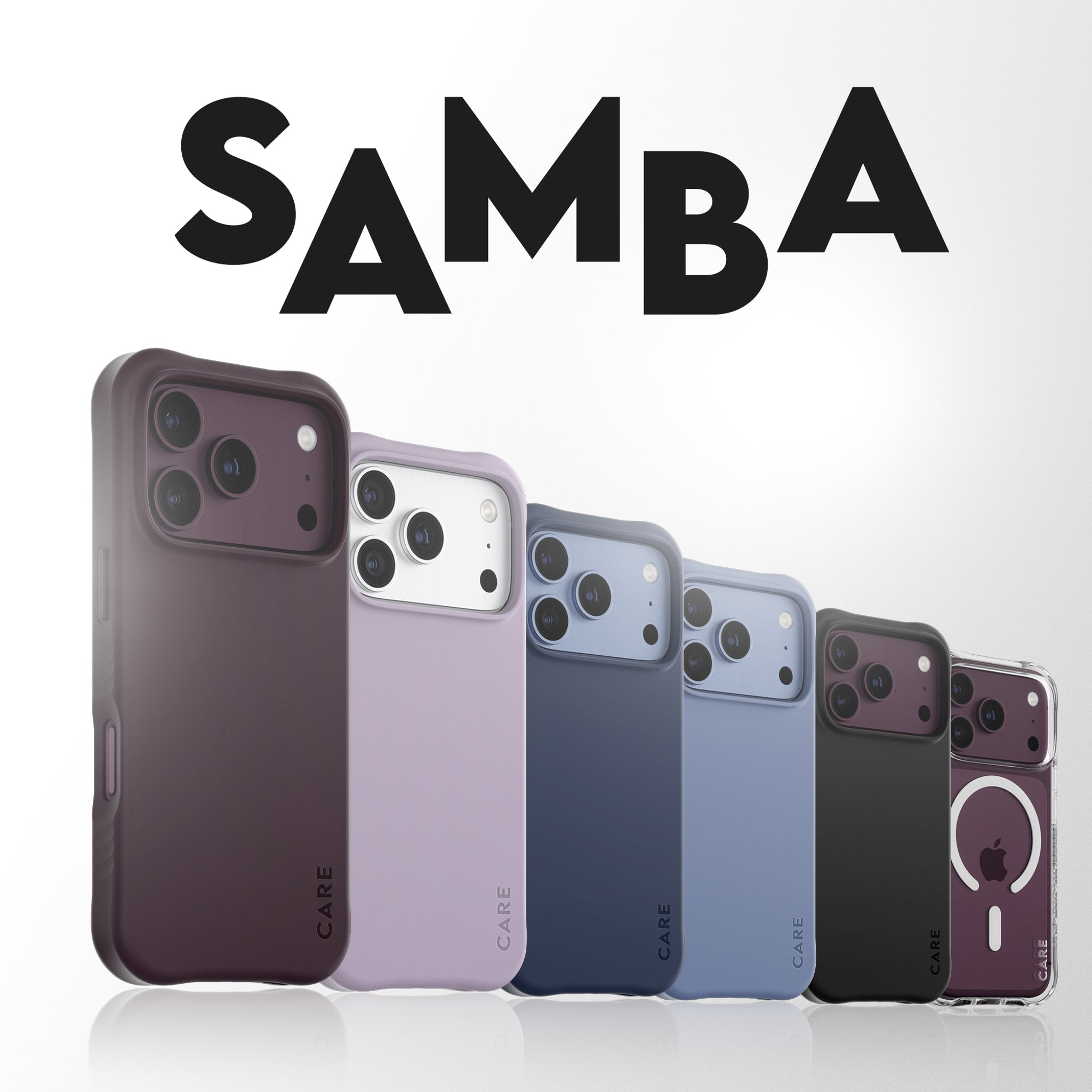CARE™ by PanzerGlass® Samba Case Rich Lavender m. Hvid MagSafe iPhone 18 Pro | 17 Pro
